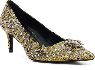 Dune London Ladies Appreciated Bug Embellished Studded Courts Size UK 4 Stiletto Heel Court Shoes Black