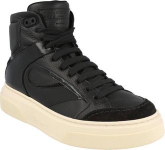 Ferragamo Cassio Leather High-Top Sneaker