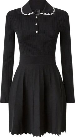 Pinko Abito stile polo a coste - Nero