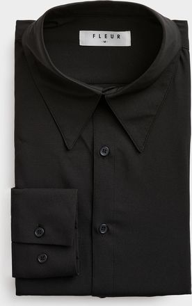 Le 31 Mens Long-point-collar shirt Standard fit Imported from Seoul