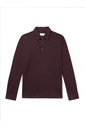 Mr P. Mercerised Cotton-Jersey Polo Shirt