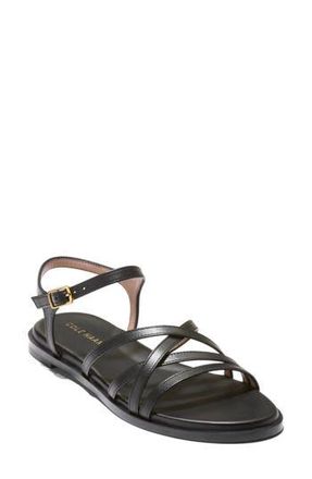 Cole Haan Flynn Strappy Sandal in Black Leather at Nordstrom Rack, Size 7