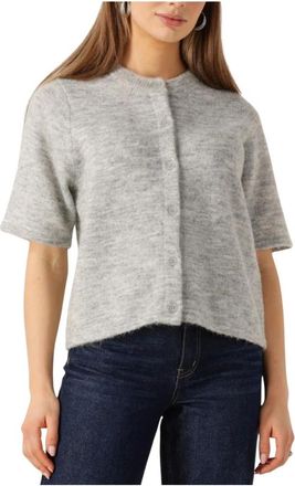 Selected Truien & Vesten, Dames, Grijs, XS, Lichtgrijze Gebreide Vest