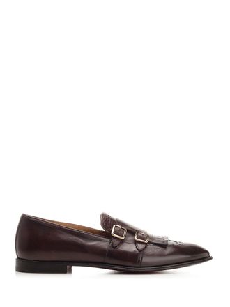 Corvari Double Buckle Loafers Lace-Up Shoes Marrone-Uomo