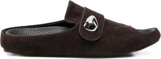 Sergio Moretti Firenze Versierde Open-Toe Sandaal - Dames - Sandalen - Bruin - 37 EU - Leer - Schoenen