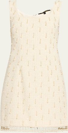 Kobi Halperin Amelia Sleeveless Beaded Boucle Mini Dress