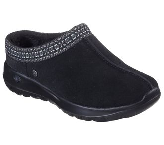 Skechers Womens On-The-go Joy-Get Cozy Slipper, Black/Grey, 6.5 UK