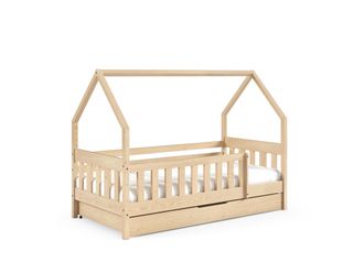 AKL FURNITURE Cama infantil pino beige 80x190
