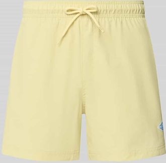Jack & Jones Jack & Jones Straight Fit Badeshorts mit Logo-Detail Modell Maui in GELB, Gr&ouml;&szlig;e XXL