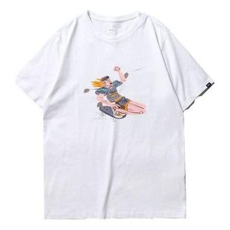 Vans Mens Vans Asian Artist Crossover Series Cartoon Printing Short Sleeve White VN0A4P5JWHT