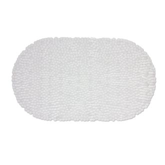 Lewis's PVC Oval Bathmat - Clear | TJ Hughes Grey