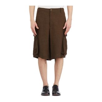 Uma Wang UMA Wang, Heren, Korte broeken, Bruin, Maat: M