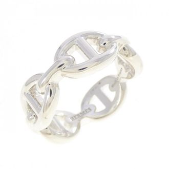 Herm&egrave;s Silver 925 Band Ring (Pre-Owned)