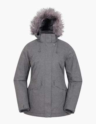 Mountain Warehouse Womens Mountain Warehouse Womens/Ladies Snow II Waterproof Ski Jacket - Grey - Size: 18