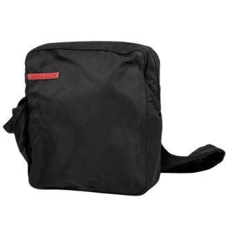 Prada Pre-owned Cross Body Bags, male, Black, Size: ONE SIZE Pre-owned Vintage Shoulder Sling Bag