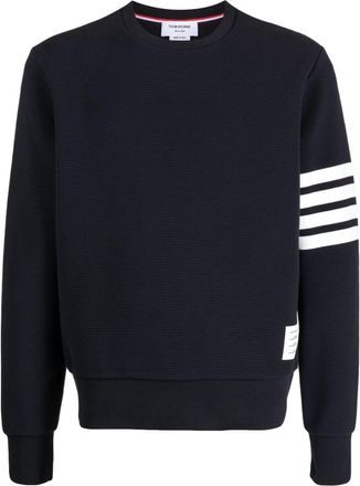 Thom Browne 4-Bar stripe sweatshirt - men - Cotton - 0 - Blue