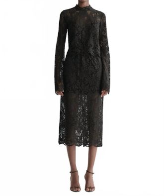 A.L.C. Lydia Lace Midi Skirt In Black
