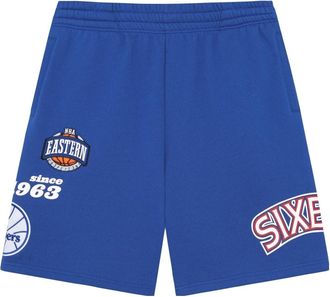 Mitchell & Ness 76 x NBA Philadelphia 76ers Team Origins Fleece Shorts Blue PSHR4851-P76YYPPPROYA