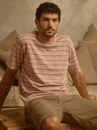 Fat Face FatFace Compton Relaxed Fit Pink Stripe Tshirt