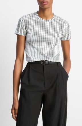 Vince Crew Knit Top in Black Combo at Nordstrom Rack, Size Large