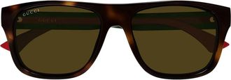 Gucci Sunglasses, unisex, Brown, Size: 56 MM Gg2119S Sunglasses
