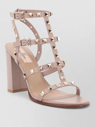 Valentino Garavani flat sandals ankle strap block heel