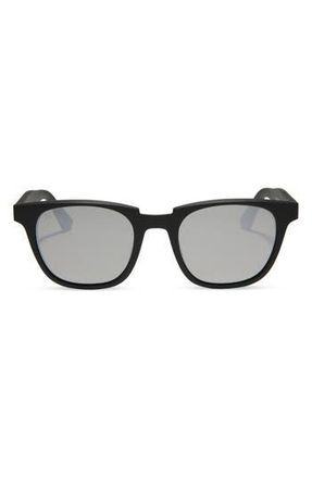 DIFF Eyewear Grayson 51mm Square Sunglasses in Matte Black Grey Mirror at Nordstrom Rack