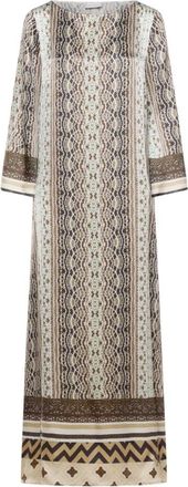 Pierre-Louis Mascia Mutka Kaftan Jurk - Dames - Maxi kleedjes - Beige - M - Kleedjes