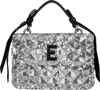 Ermanno Scervino Nep-lederen tas met pailletten - Dames - Handtassen - Grijs - ONE Size - Pailletten - Tassen