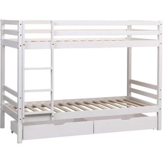 Happy Garden Happy Garden - Litera Infantil 190x90 Cm Blanca Con Cajones Ambre