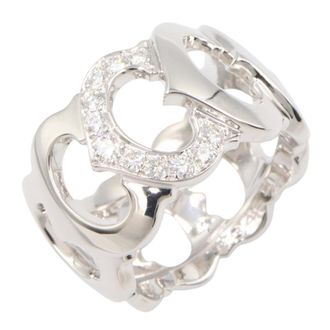 Cartier Silver Clear White Gold (18K) Band Ring (Pre-Owned)
