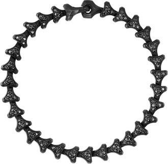 David Yurman Bracciale Armory con diamanti neri - Nero