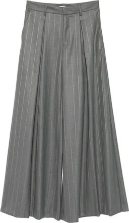 Andamane Pantaloni gessati - Grigio