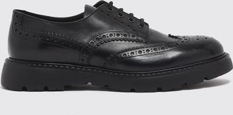 Doucal's Scarpe derby in pelle liscia con motivo brogue a coda di rondine