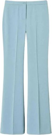 Twinset Modieuze broek voor vrouwen - Dames - Wijde Broeken - Blauw - L - Polyester - Broeken