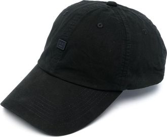 Acne Studios logo-patch baseball cap - unisex - Cotton - One Size - Black