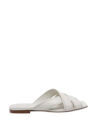 Tod's White Leather Sandals