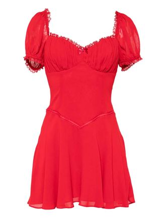 Reformation Ondine dress - women - Viscose - 4 - Red