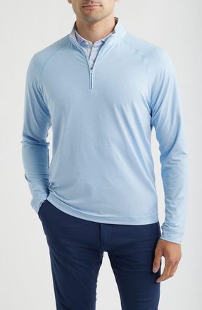 Johnnie-O Freeborne PREP-FORMANCE Quarter Zip Pullover in Kona at Nordstrom, Size Xx-Large
