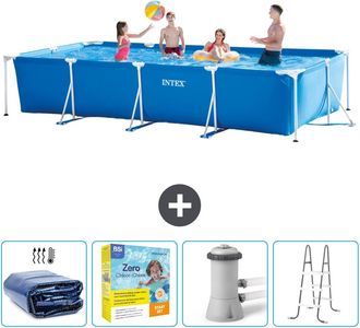 Intex Piscina Con Estructura Rectangular - 450x220x84 Cm - 7-piezas Scb13