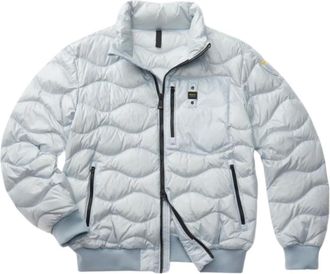 Blauer Jassen, Heren, Blauw, M, Nylon, Blauwe Golf Bomberjack