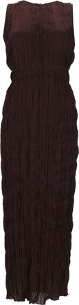 Staud Mizu Polyester Crinkled Belted Dress