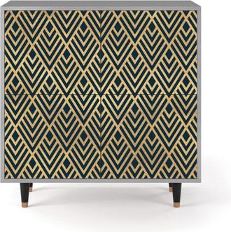 StoryZ Aparador azul 4 puertas L 96 cm