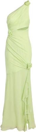 Cinq &agrave; Sept Kaleb one-shoulder gown - women - Polyester/Silk - 6 - Green