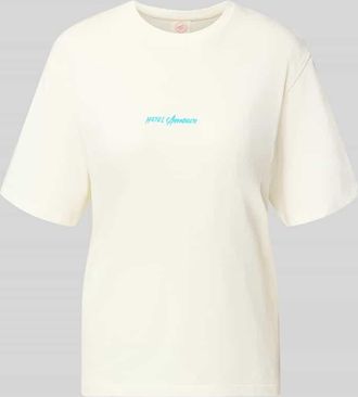 Selected Regular Fit T-Shirt aus reiner Baumwolle Modell VIGGA in Offwhite, Gr&ouml;&szlig;e XL