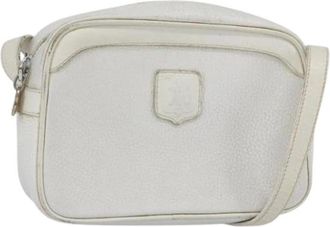 Celine Pre-owned Vintage Cross Body Bag - Dames - Vintage Schoudertas - Wit - ONE Size - Leer - Vintage