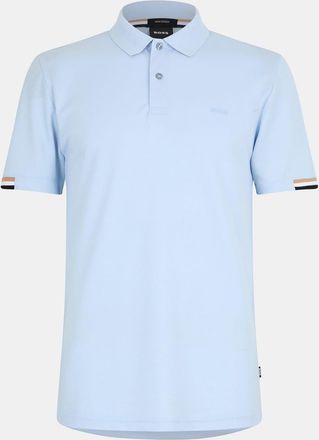 HUGO BOSS Mens Hbb Parlay 147 Timeless Design Polo Shirt in Light/Pstl Blue - Size X-Small