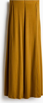 H&M Weite Jerseyhose - Senfgelb