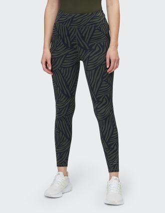 Venice Beach Leggings VENICE BEACH LEGGINGS KEEVA, Damen, Gr. L (42), N-Gr, aop line art small_pine, Obermaterial: 75% Polyamid, 25% Elasthan, Hosen Leggings