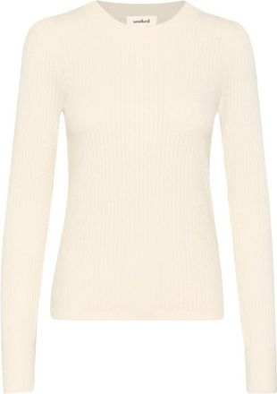 Soaked In Luxury Witte Pullover Sweater Whisper Style - Dames - Ronde hals truien - Wit - M - Truien & Vesten